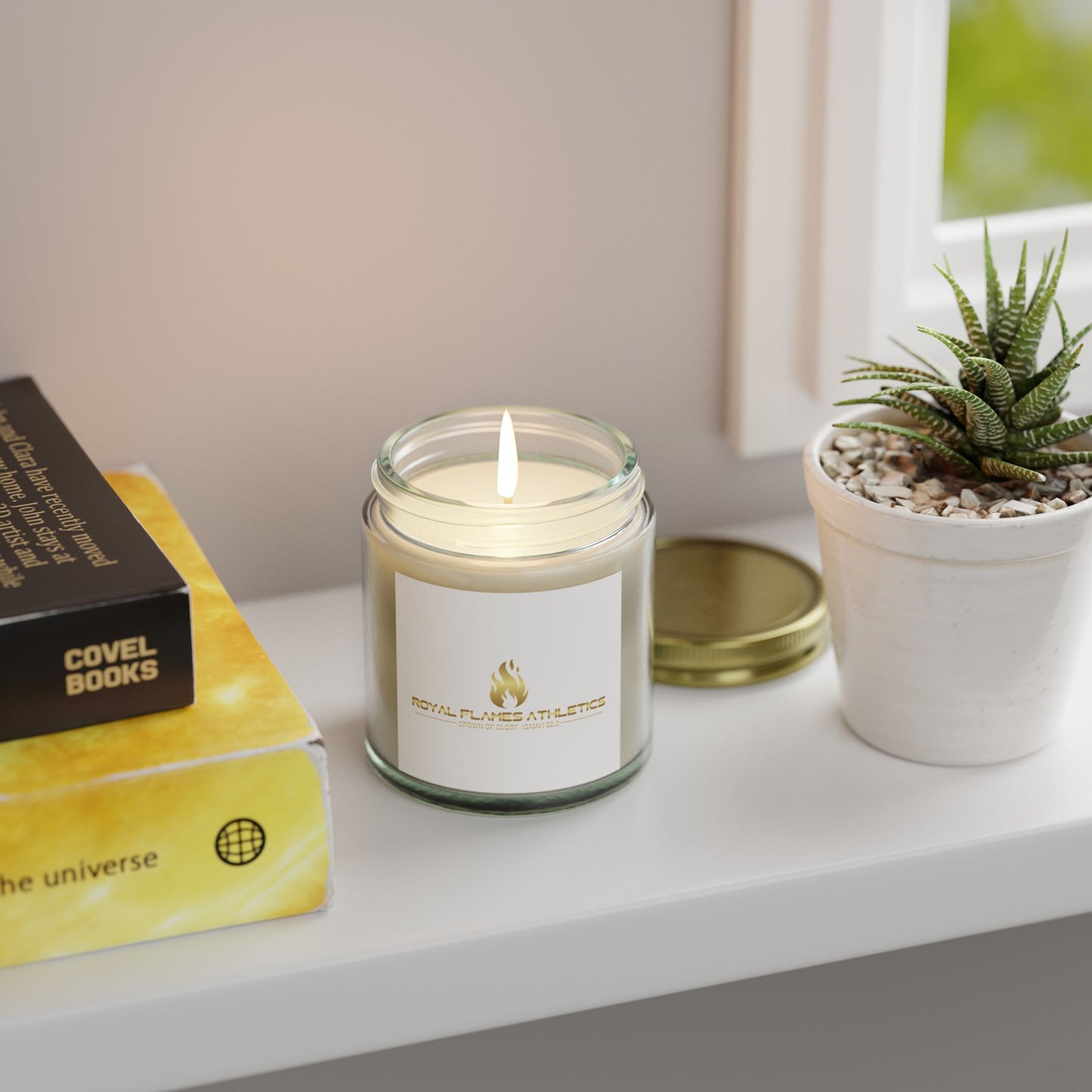 Royal Flames Scented Candles - Coconut Apricot Wax (4oz, 9oz) | Cozy Aromatherapy for Home & Gifts
