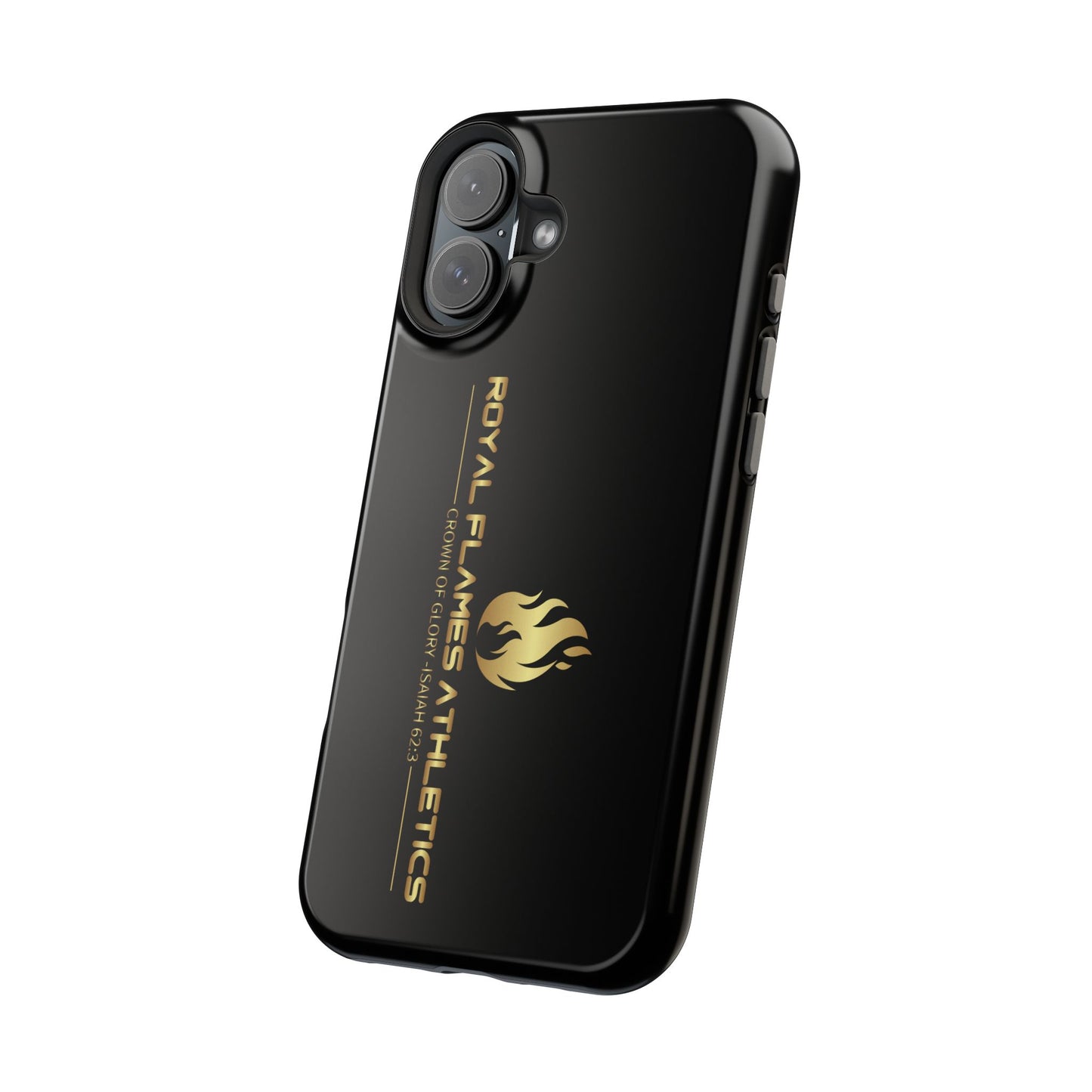 Black Durable Magnetic Tough Cases – Royal Flames Athletics Design