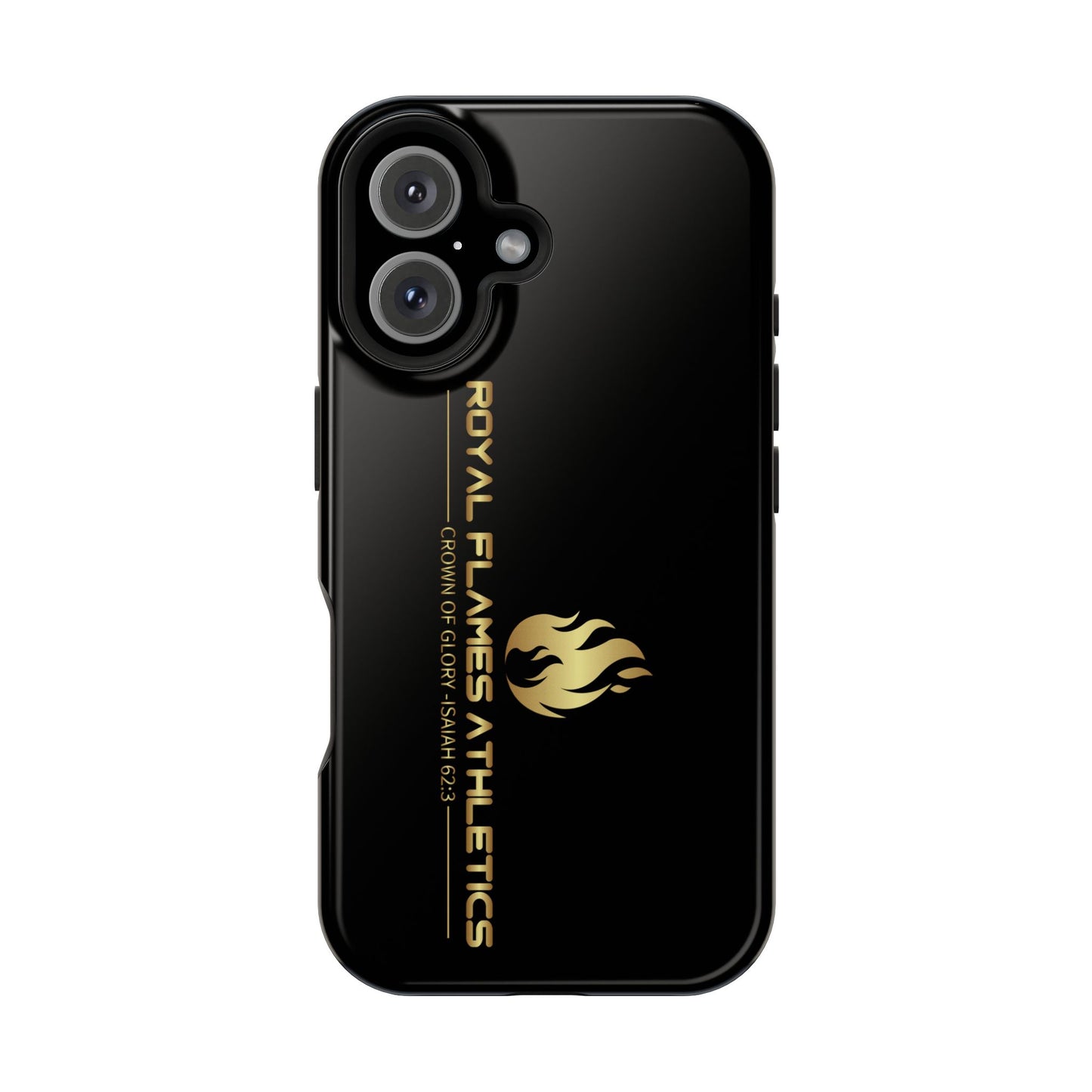 Black Durable Magnetic Tough Cases – Royal Flames Athletics Design