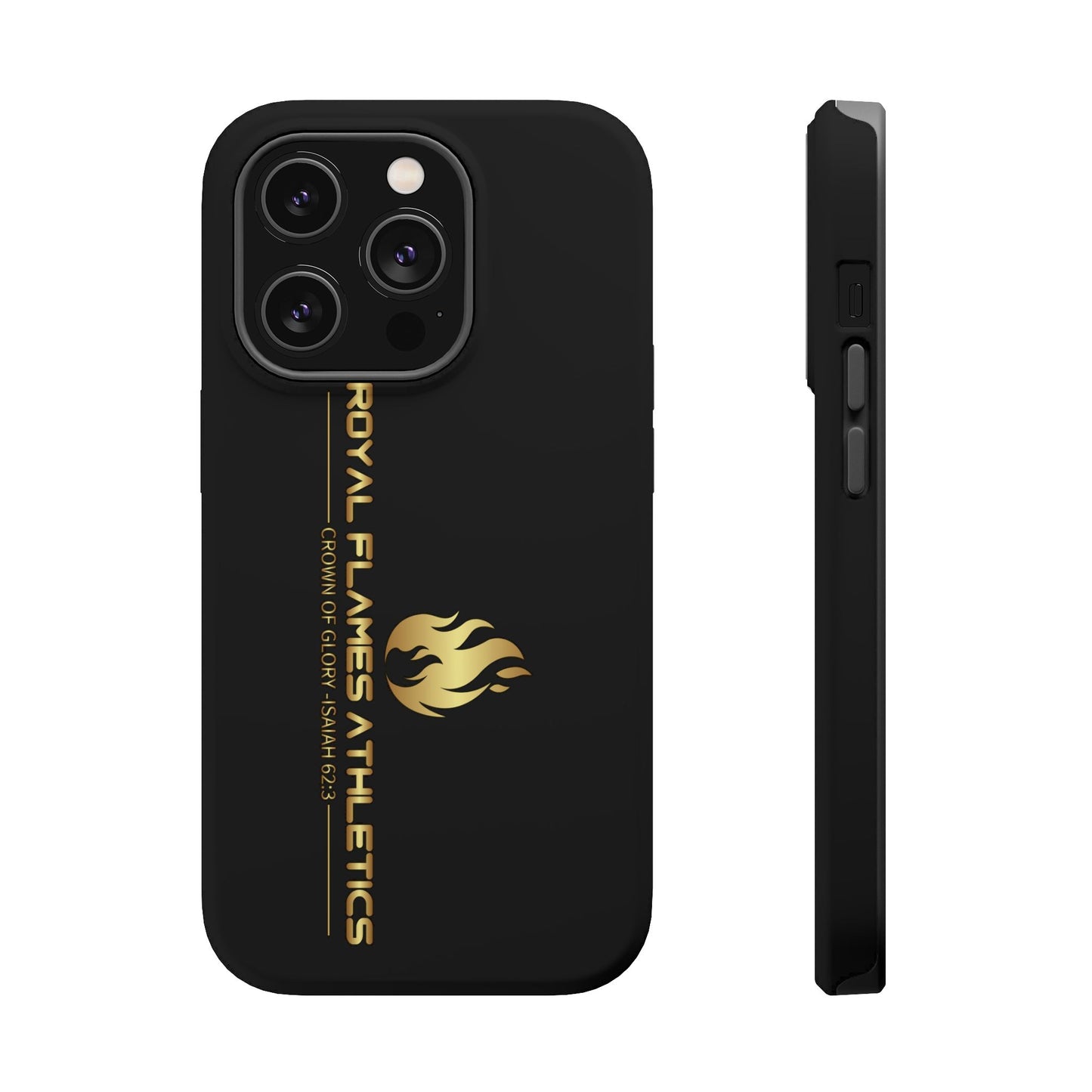 Black Durable Magnetic Tough Cases – Royal Flames Athletics Design