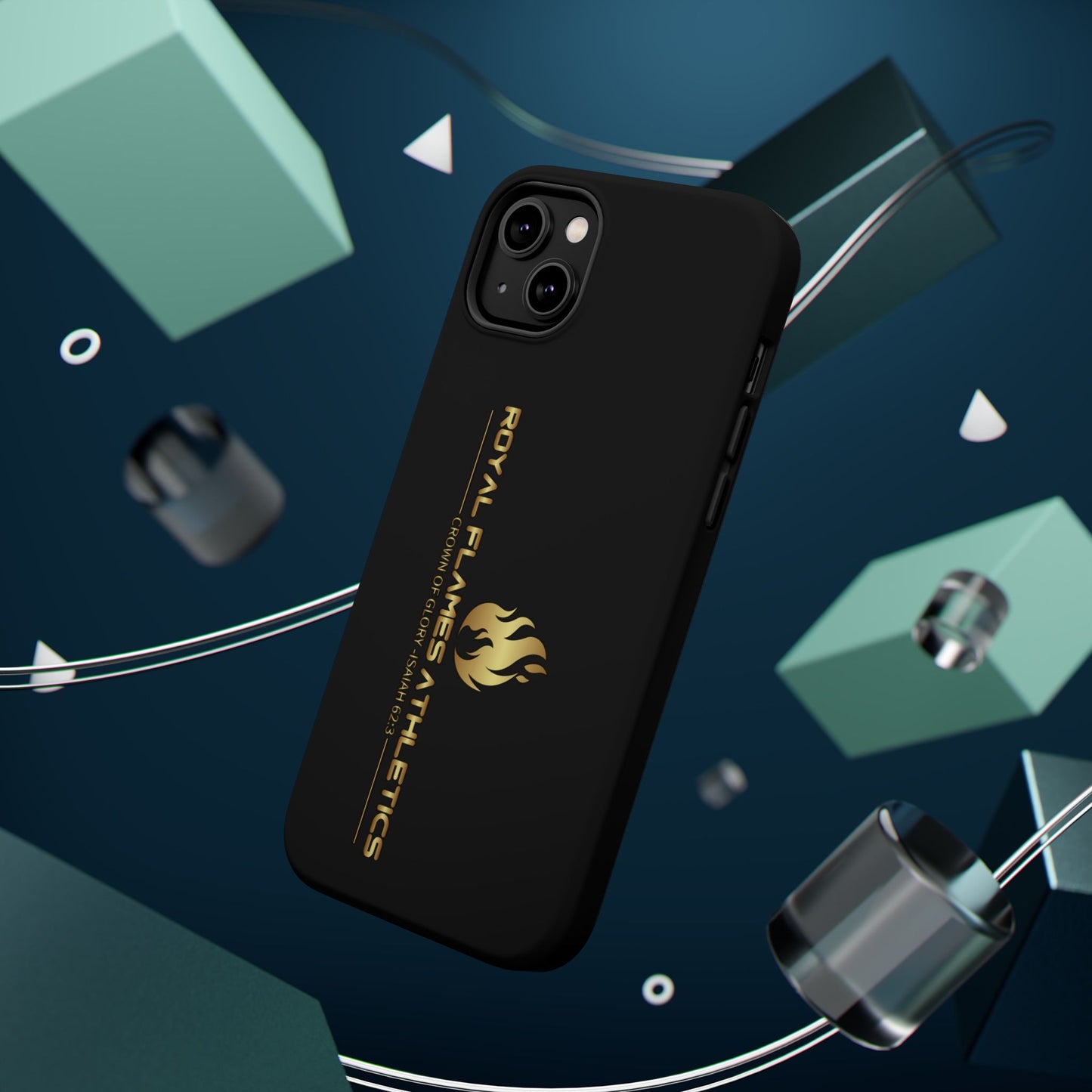 Black Durable Magnetic Tough Cases – Royal Flames Athletics Design