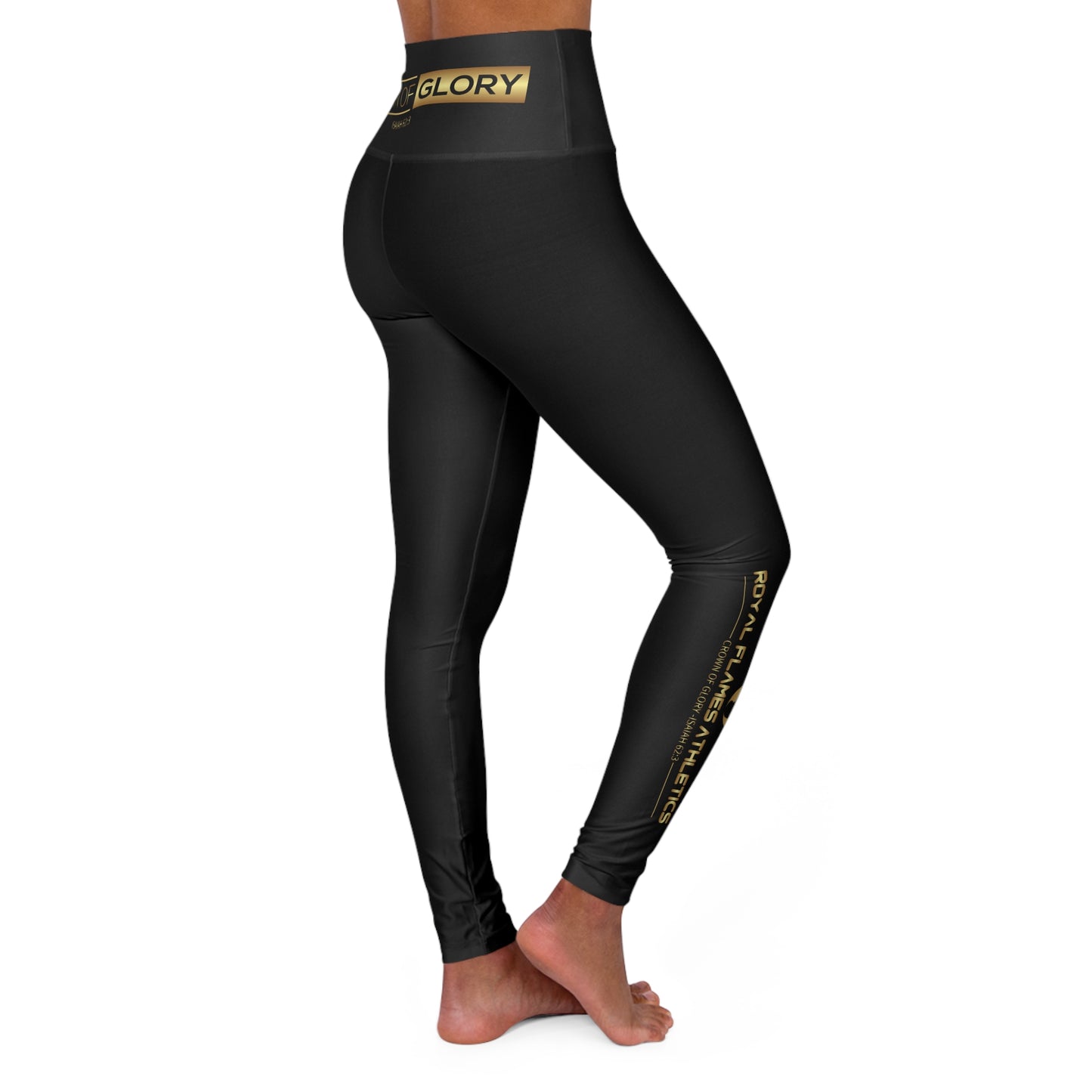 Ignite Your Faith: High-Waisted 'Fire of Faith' Leggings