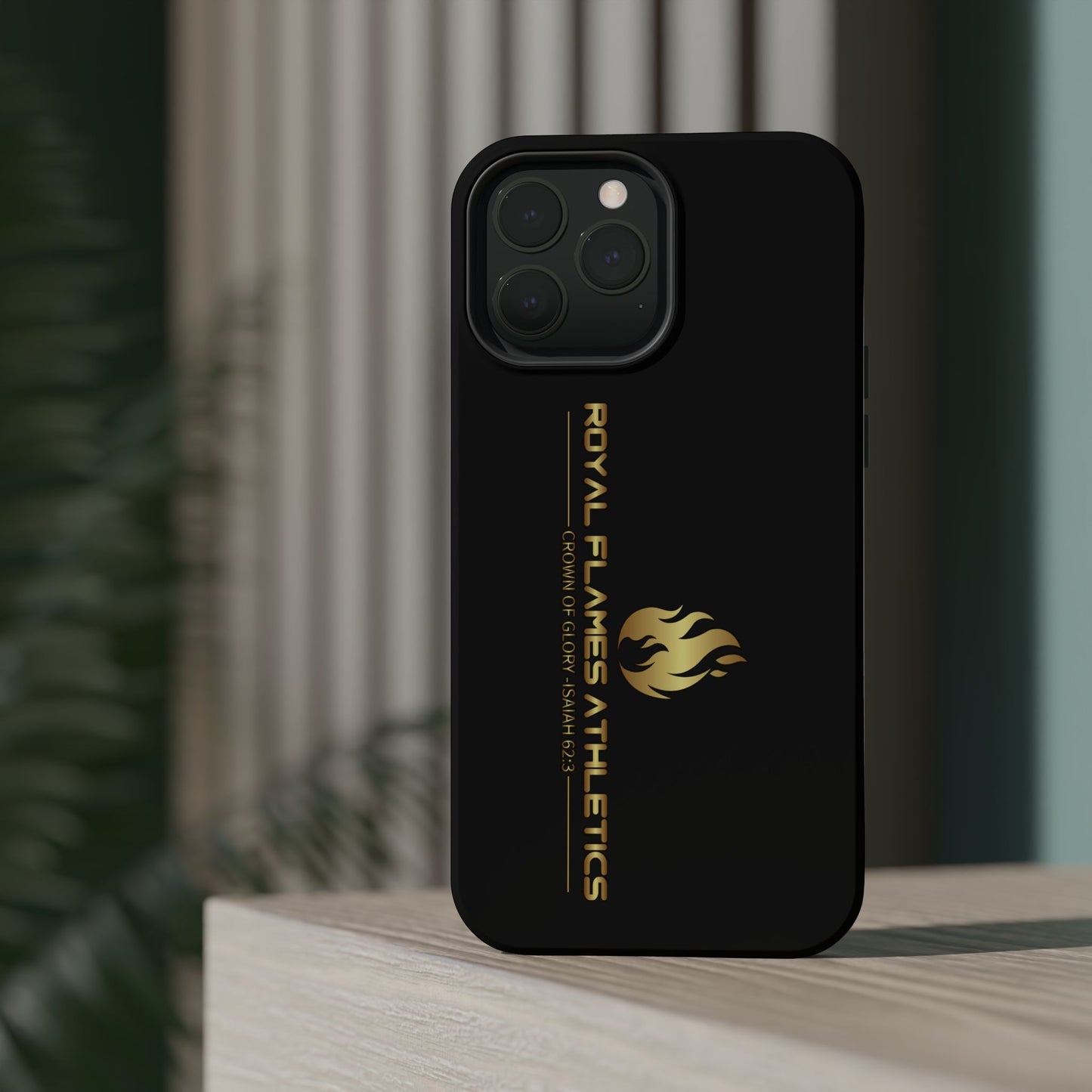 Black Durable Magnetic Tough Cases – Royal Flames Athletics Design
