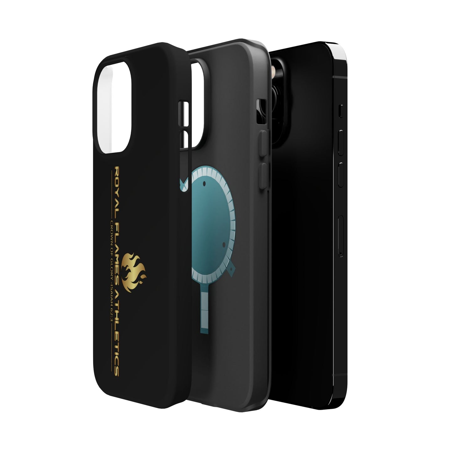 Black Durable Magnetic Tough Cases – Royal Flames Athletics Design