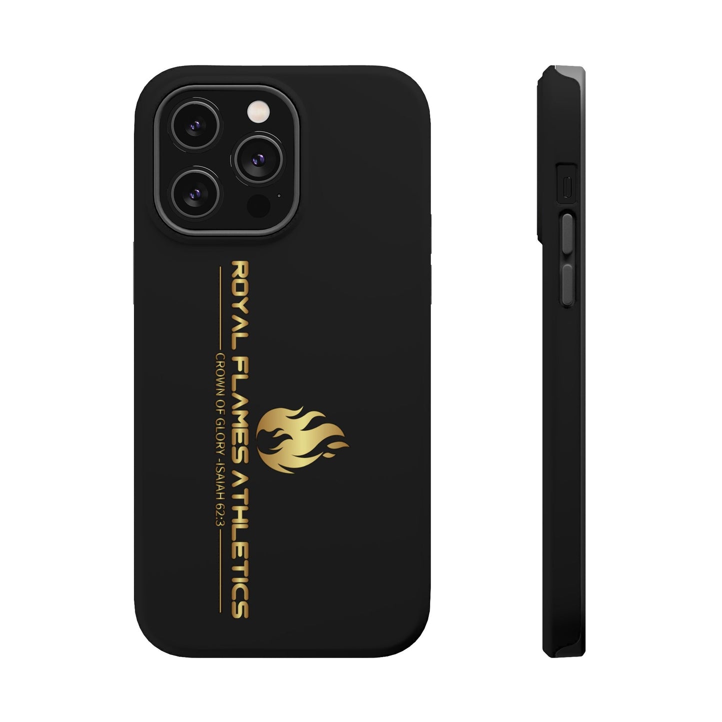 Black Durable Magnetic Tough Cases – Royal Flames Athletics Design