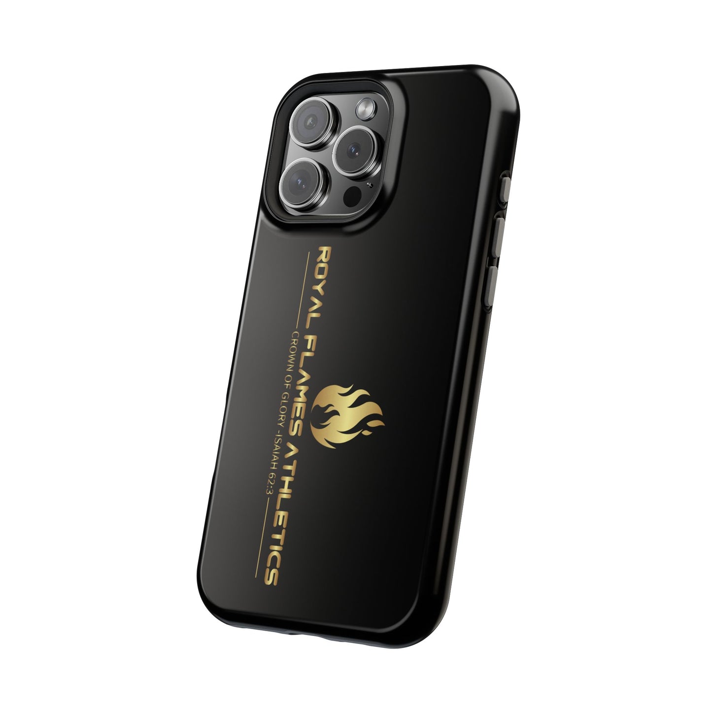 Black Durable Magnetic Tough Cases – Royal Flames Athletics Design