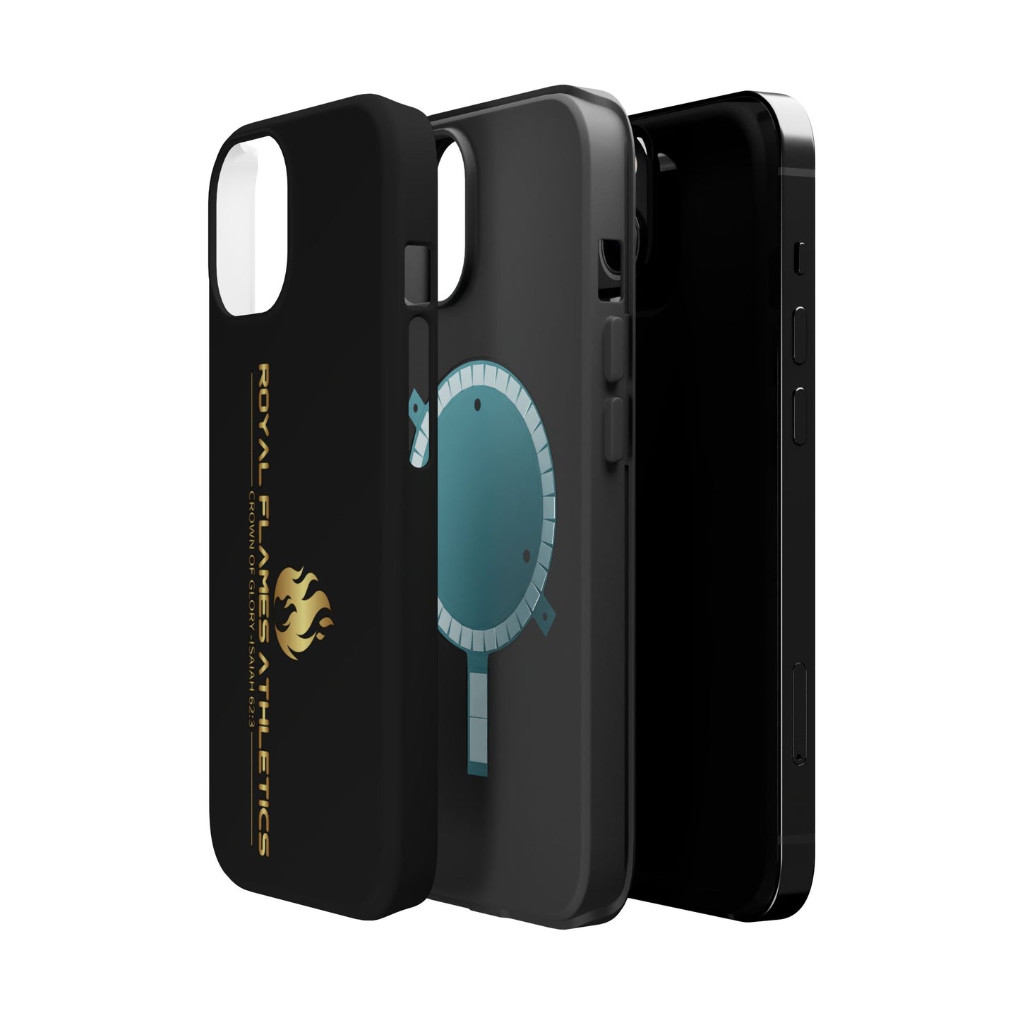 Black Durable Magnetic Tough Cases – Royal Flames Athletics Design