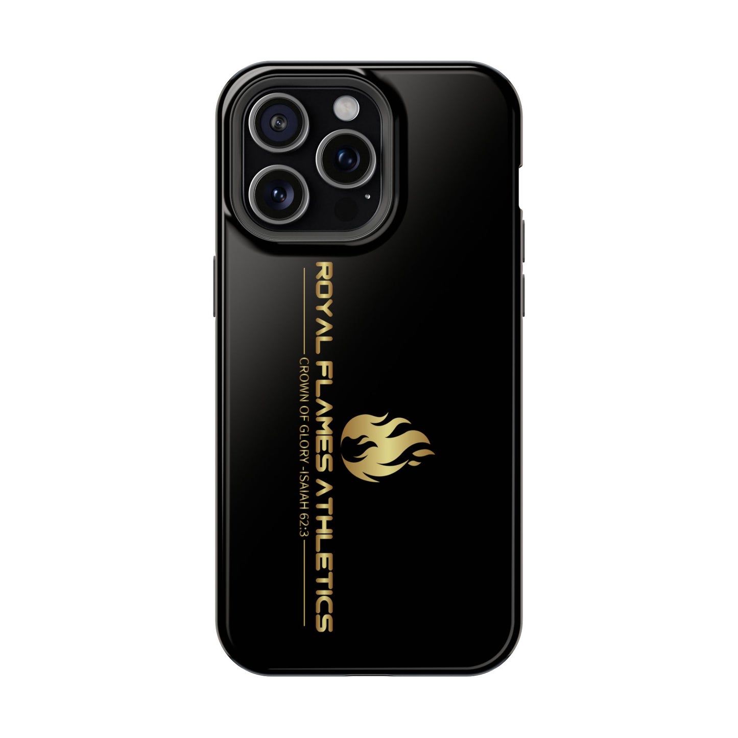 Black Durable Magnetic Tough Cases – Royal Flames Athletics Design