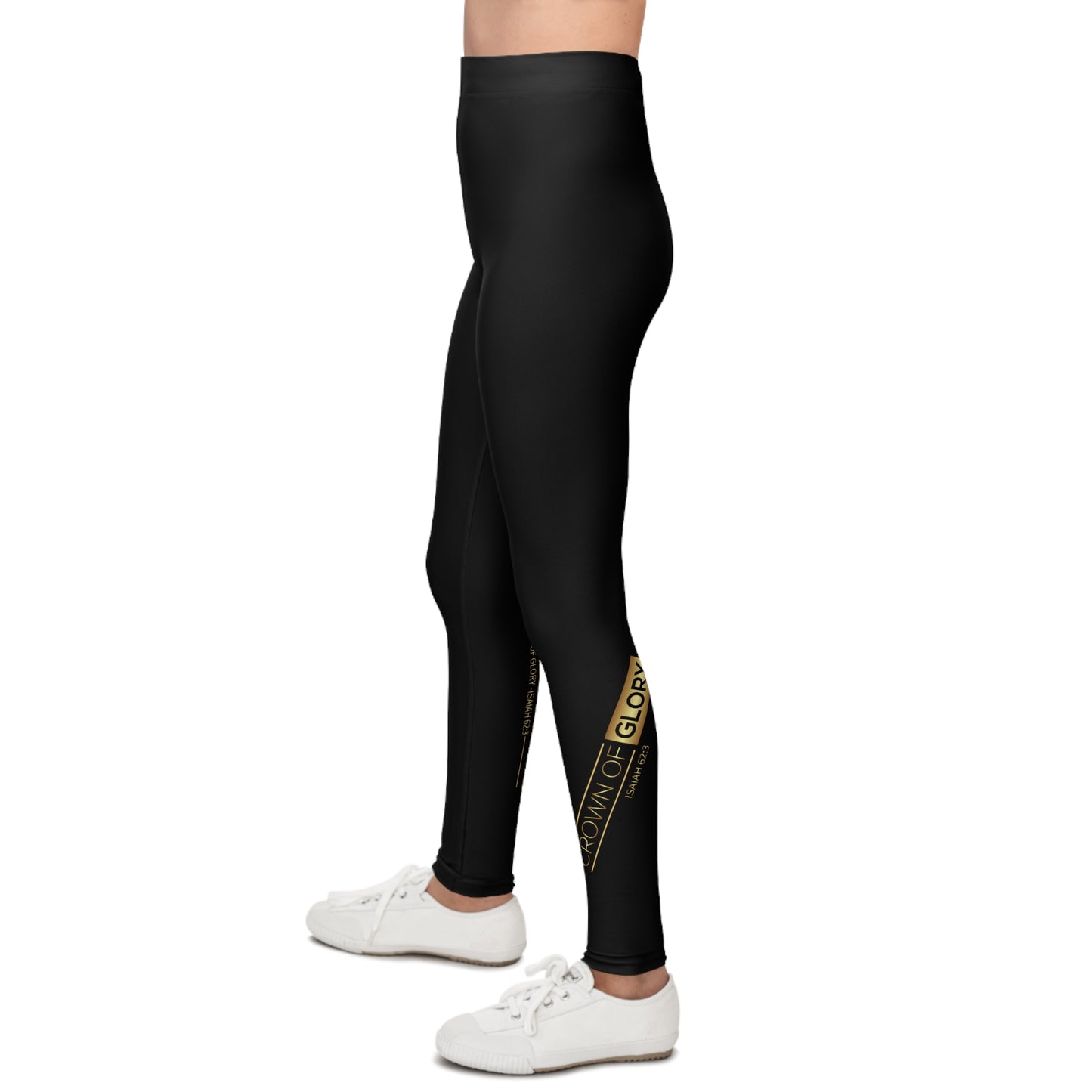Youth Athletic Leggings with Flame Design - Perfect for Active Kids