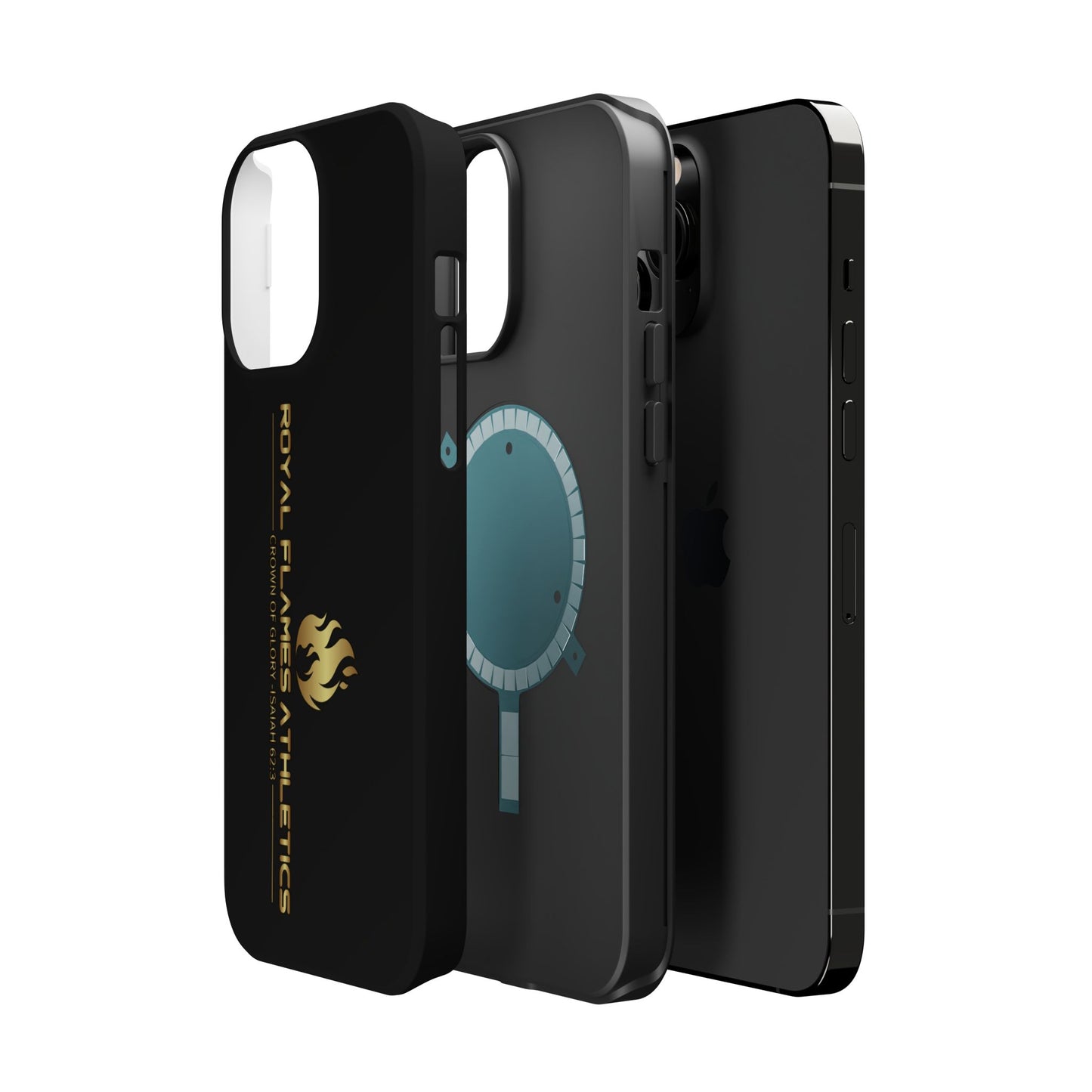 Black Durable Magnetic Tough Cases – Royal Flames Athletics Design