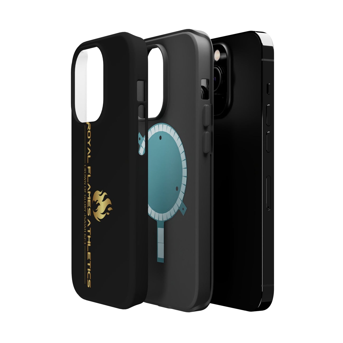 Black Durable Magnetic Tough Cases – Royal Flames Athletics Design