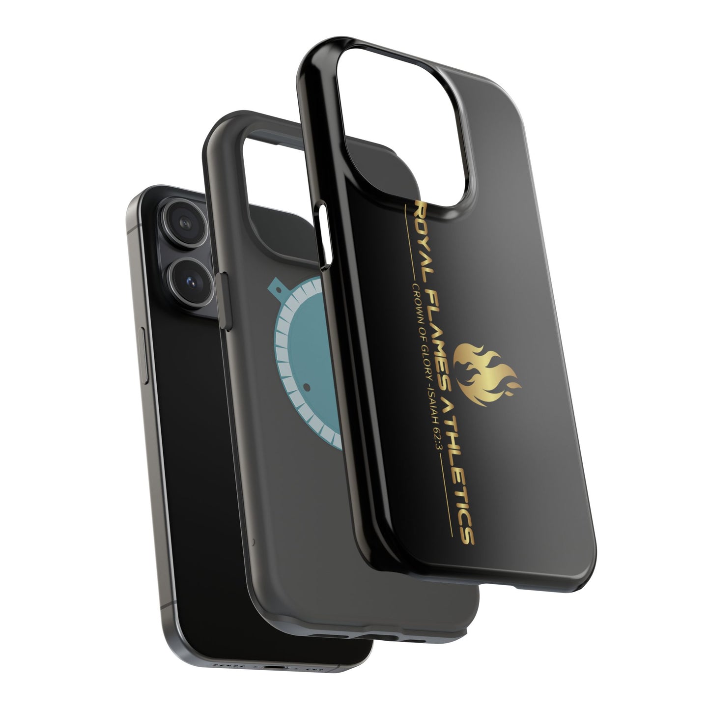 Black Durable Magnetic Tough Cases – Royal Flames Athletics Design