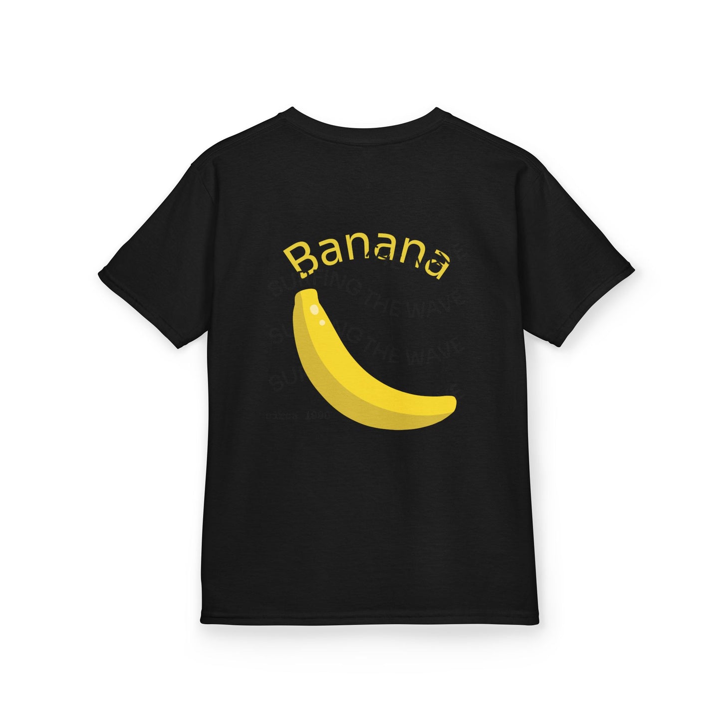 Kids T-Shirt — 'Bannana' Cute Yellow Banana Graphic Tee for Children