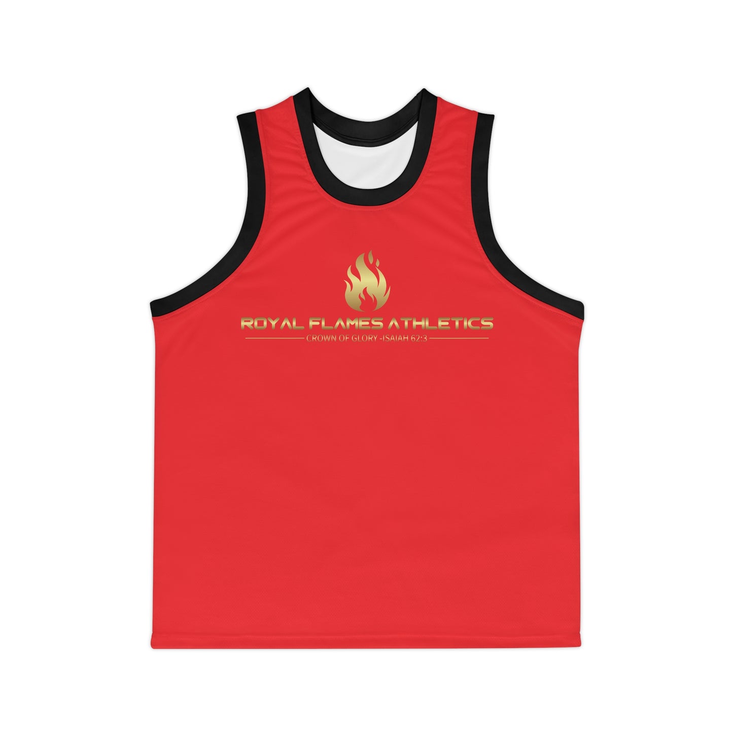 Unisex Basketball Jersey - Royal Flames Athletics, Cool Sports Tank, Perfect for Team Events, Casual Wear, Gift for Athletes