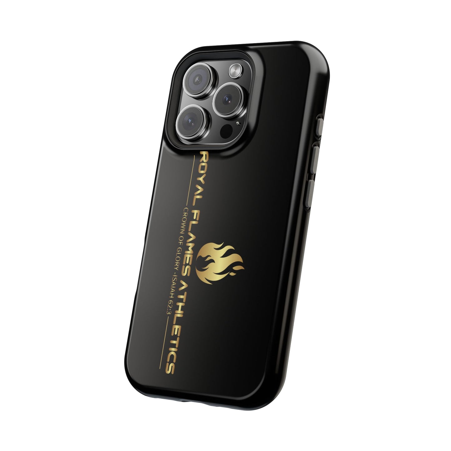 Black Durable Magnetic Tough Cases – Royal Flames Athletics Design