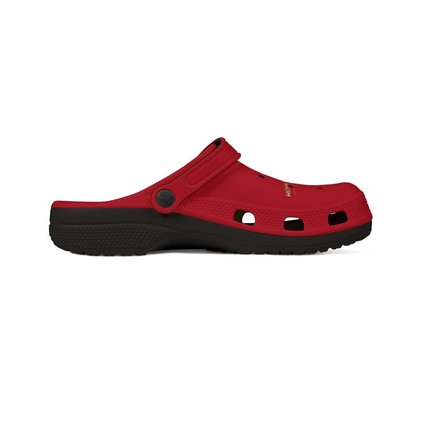 Red Royal Flames Rubber Foam Crocs
