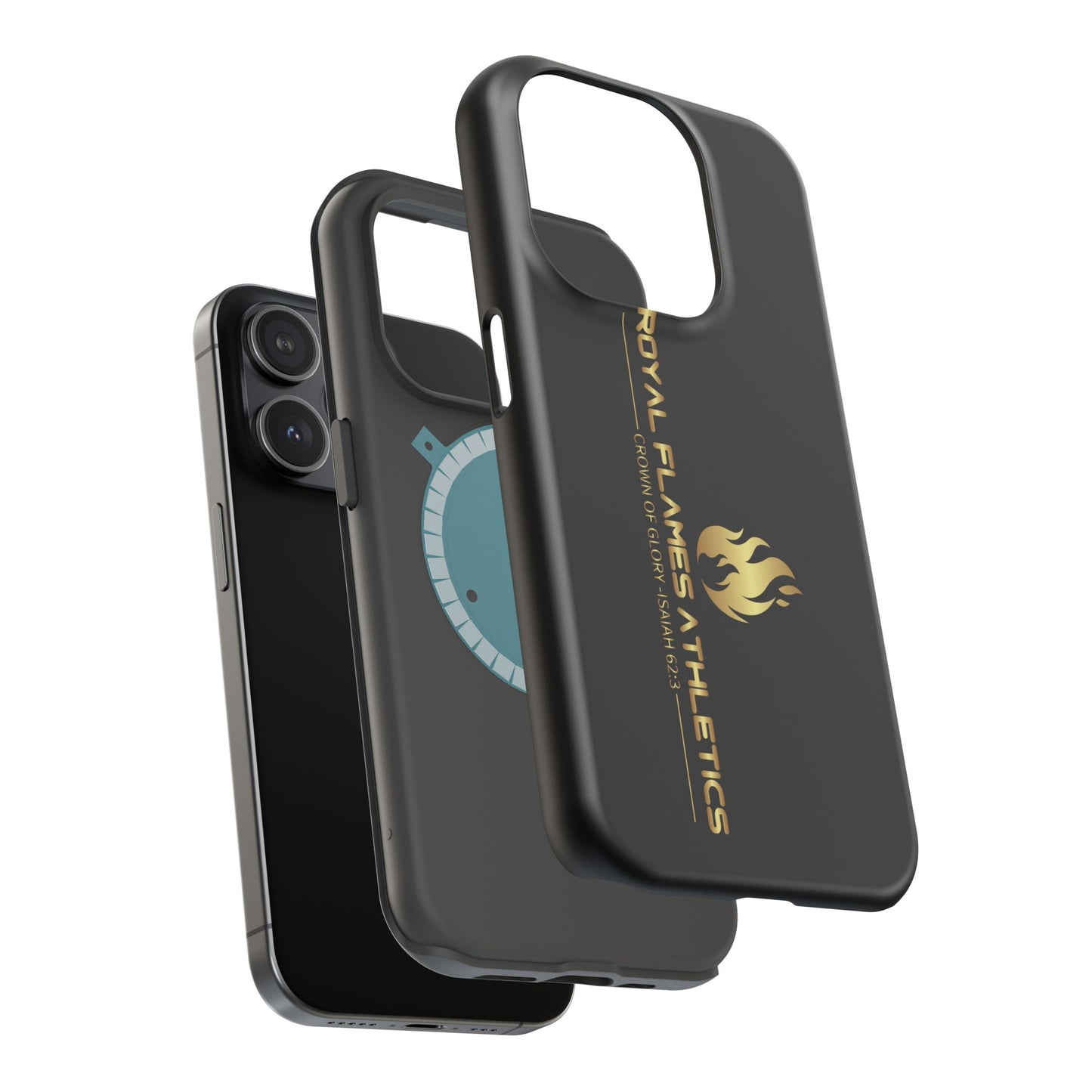 Black Durable Magnetic Tough Cases – Royal Flames Athletics Design