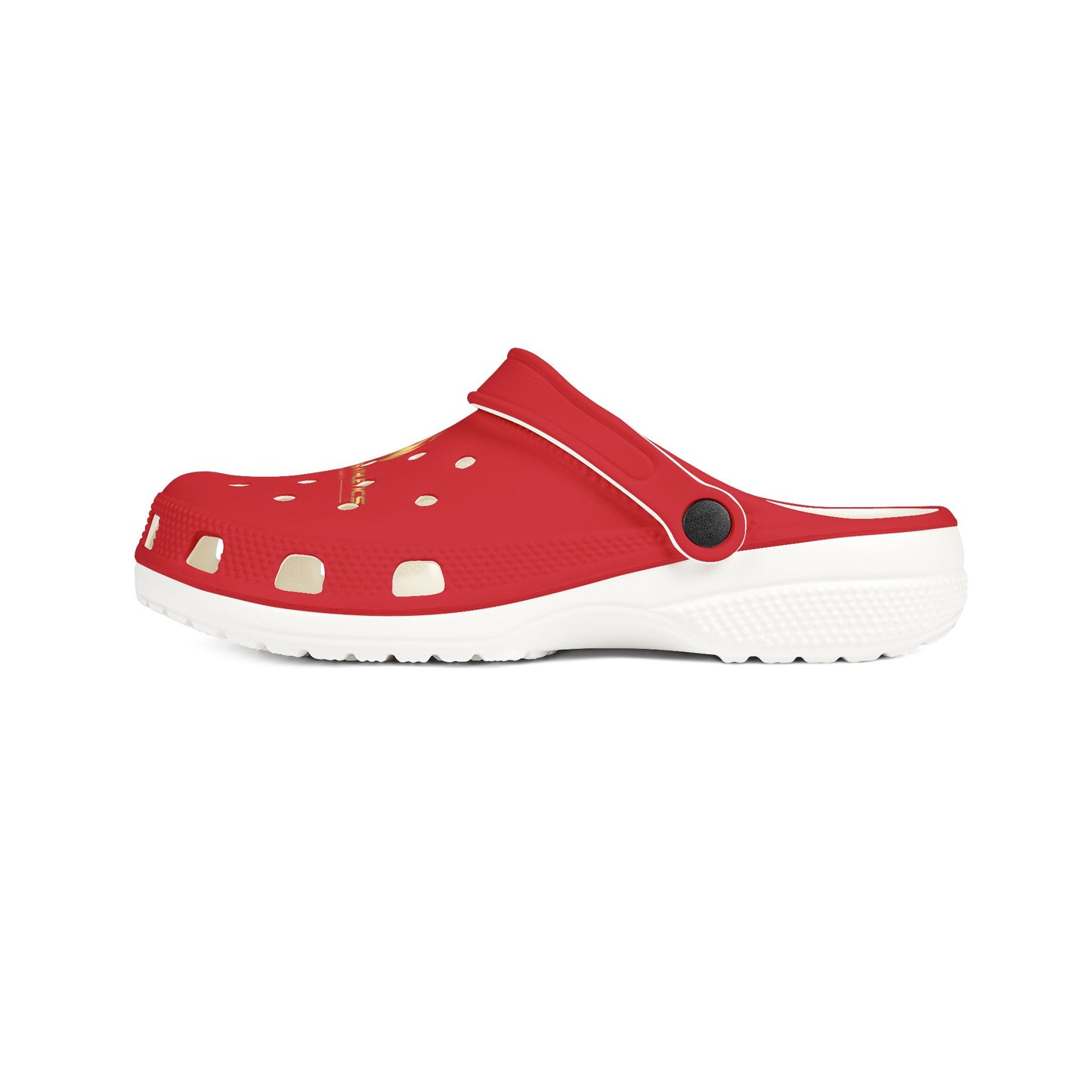 Red Royal Flames Rubber Foam Crocs